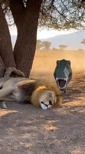 😂 Warthog vs Lion Funny Moments 🦁🐗 #animals #wildlife #animalshorts #lion #funnyanimals