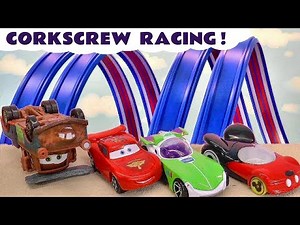 Fun Toy Cars Corkscrew Racing With The Funlings