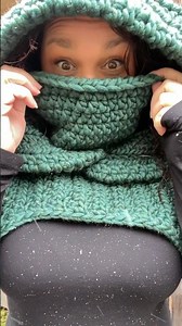 Keeping Warm Crocheting The Matrixx Hood #thematrixhood