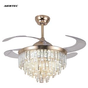 [Hot Item] Elegant 42-Inch LED Ceiling Fan with Remote and Retractable Blades
