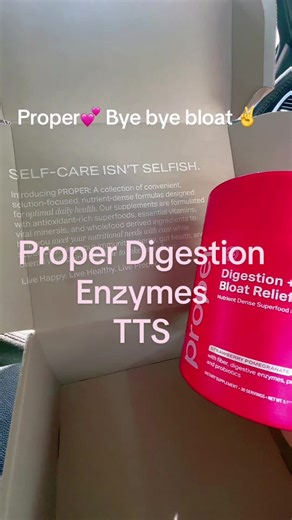The digestive enzyme that offers fiber, pre and probiotics, b-complex and c vitamins. It’s vegan-dairy- and gluten free. #digestiveenzymes #probiotics #prebiotics #proper #bloatingrelief