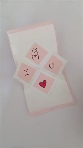 Handmade with love❤Easy paper card ideas#diy#papercraft#craft#paper#card#ideas#gift#creative#shorts