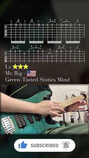 Mr. Big - Green-Tinted Sixties Mind - GuitarTAB #guitarcover #guitartab #mrbig