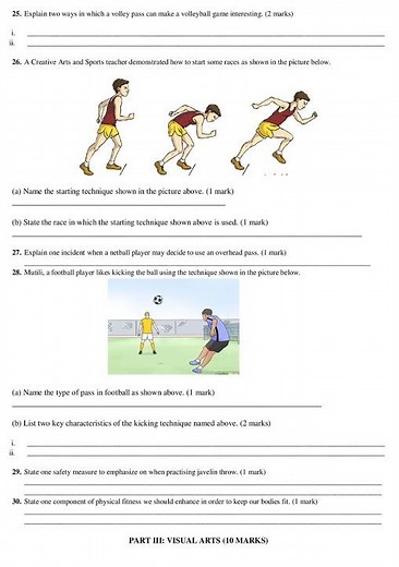 Grade 8 Creative Arts and Sports End of Term 2 2026 Exam with Marking Scheme