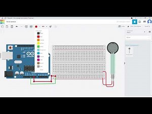 Force Sensor Interfacing2 Tinkercad Arduino Tutorial Step by Step Guide