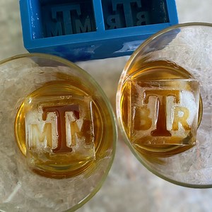 Custom Monogram Ice Mold - Add Your Monogram Initials - Custom Silicone Molds - Personalized Gift for Whiskey Drinker - Monogram Ice Tray - Etsy