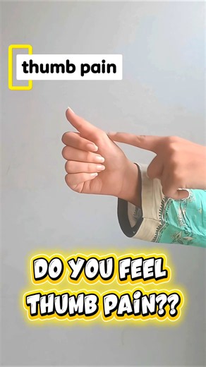 THUM PAIN RELIEF EXERCISES👍😍 | Physiotherapist Approved✅ #dequervains #thumbpain #tenosynovitis