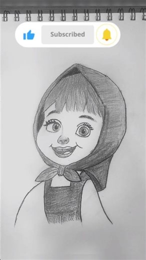 How to Draw Masha - Easy #viral #drawing #shorts