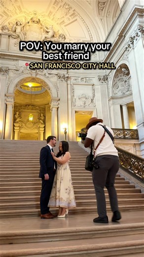 POV: you marry your best friend 🤍💍 From the grand staircase to quiet moments throughout the day, this is what it looks like when love, joy, and connection lead the story 📸 #SFCityHallWedding #SFCityHallPhotographer #BayAreaWeddingPhotographer #SanFranciscoWedding