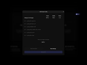 Configuration Panel for Muti-Image Input