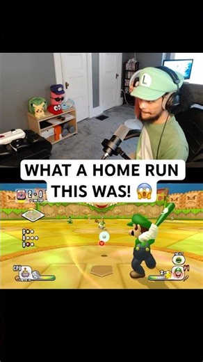 IM HITTING DINGERS WITH LUIGI IN A LUIGI OUTFIT!🙂‍↕️ #nintendo #smallstreamer #mariosupersluggers