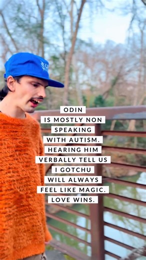 Frost Family on Instagram: "Odin is considered mostly non speaking, but that doesn’t mean he doesn’t speak at all. That just technically means that verbal speech is not the main form of communication Odin uses each day. Odin can speak verbally (like he’s doing in this video) uses simple ASL, PECS, & his AAC device every day. We would say that makes him multilingual.♥️ Also just because someone doesn’t communicate outwardly the same way doesn’t mean they don’t understand. Odin understands the wor