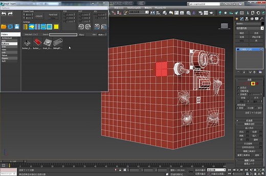 3Dmax插件-MeshInsert for快速建模插件，一键建模强大的功能