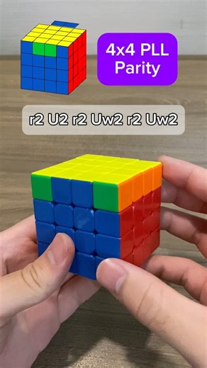 PLL 4x4 Parity tutorial #rubikscube #cubing #rubik #rubik4x4 #speedcubing #speedcube #pll