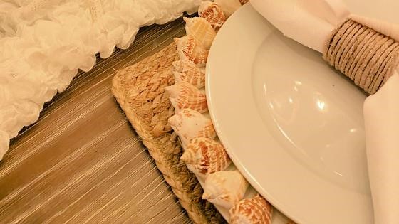 Coastal Seashell Tablescape