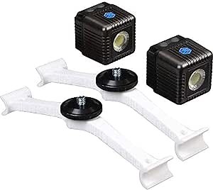 Lume Cube - Lighting Kit for DJI Phantom 4 Pro/Advanced Drone (White) (Includes 2 Lume Cubes + 2 Mounts + Zipper Case)