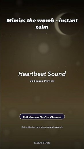 Heartbeat Sound for Newborn Sleep | Womb Sounds Baby