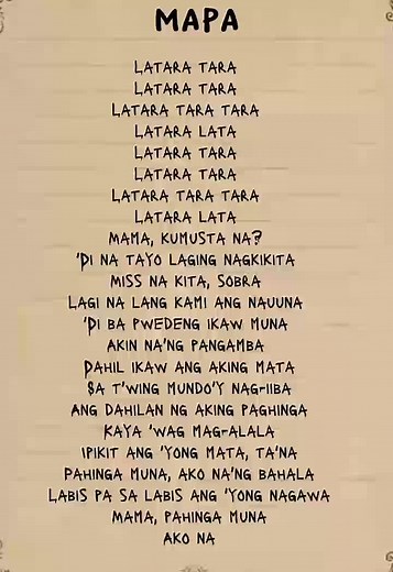 SB19 Mapa Song Lyrics