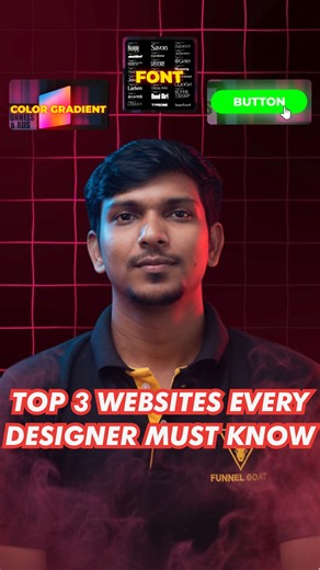 Funnels & Ads on Instagram: "If you’re a landing page designer, these 3 websites will be very useful for you. 🎨💻✨ Designing landing pages becomes so much easier when you have the right tools and inspiration. These websites help you with UI ideas, color palettes, layouts, animations, components, and high-converting design patterns that make your pages look clean and professional 🚀. Whether you're creating funnels, sales pages, product pages, or service pages, these sites will give you the clar
