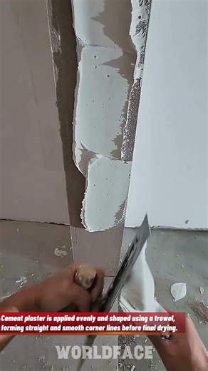 Perfect Wall Corner Plastering Technique | Smooth Cement Finishing