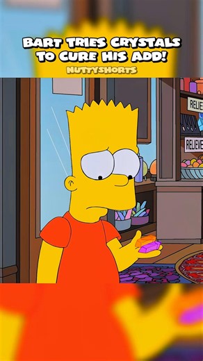 Bart Tries Crystals To Cure His ADD #simpsons #shorts
