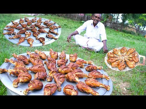 CHICKEN LEGS | Grandpa cooking chicken legs fry | Chicken legs Village Food recipes Village Cooking