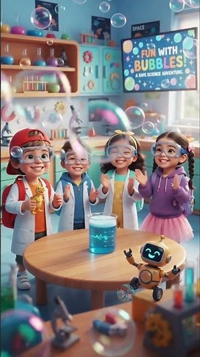 🧪 Fun Science Lab for Kids|#shorts #animation