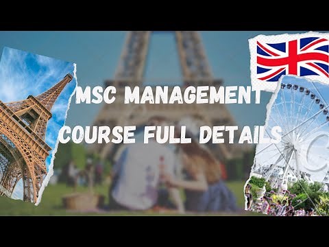 MSC Management and International Business Course full details||Master Course in Uk