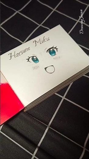 Hatsune Miku eye tutorial ✨ #newtrend #hatsunemiku #drawingtutorial