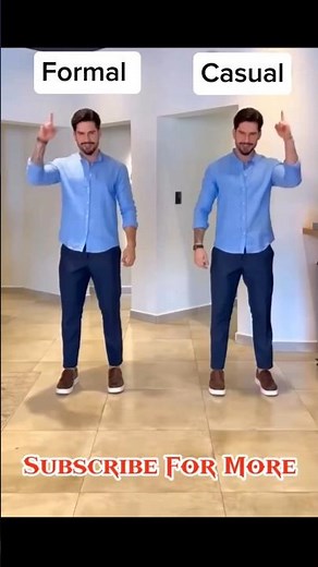 Formal vs Casual Outfits | | Fashion Comparison 2025 #mensfashion #shortsfeed