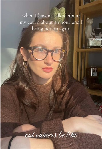 One thing about me is I will bring up my cat any chance I get 🫶 #catsoftiktiok #cattok #catpeople #catlover #cathumor