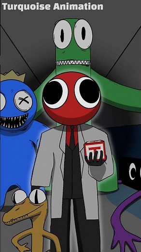 Rainbow Friends vs Doors Animation #roblox #rainbowfriends #doors