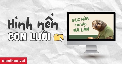 Hình nền con lười Flash Zootopia meme cho dân văn phòng 2026