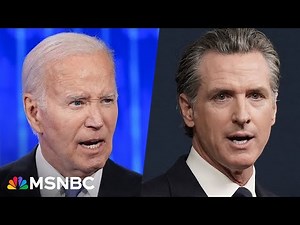 'You don't turn your back!': Newsom defiantly pushes back on calls for Biden to step down