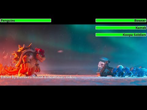 The Super Mario Bros. Movie (2023) Opening Scene with healthbars