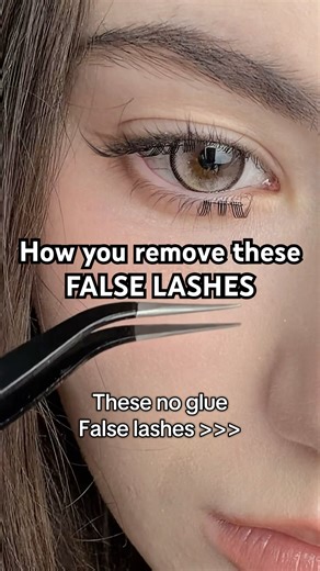 NO GLUE FALSE LASHES remove? reuse?