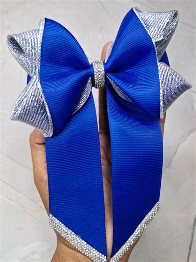 Tutorial de Lazo Azul Rey con Plateado