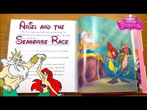 Disney Princess Bedtime Story Ariel and the Sea Horse Race - Read Along for kids