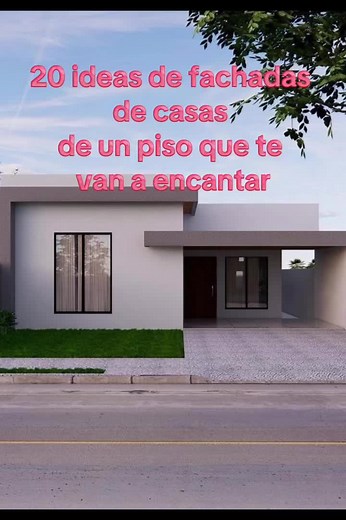 Descubre estas 20 fachadas modernas de casas de un piso. Minimalistas, elegantes, y perfectas para inspirarte si estás planeando construir o renovar 🏠💡 ¿Cuál es tu favorita? Déjamelo en los comentarios 👇 \t#fachadas #casasmodernas #arquitectura #diseño #arquitecturamoderna #construcción #ideasdecasas #fachadasmodernas #casasunifamiliares #homedesign #arquitectocolombiano #diseñoarquitectonico #LIVEIncentiveProgram #GoLIVEGrowFast #PaidPartnership