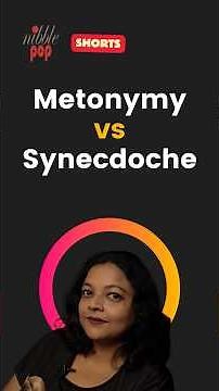 Metonymy vs. Synecdoche: Key Differences Explained in 3 Minutes 🎭 #monamimukherjee