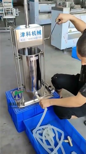 Manual enema machine Contact us for more models #meatprocessingequipment #supportcustomization