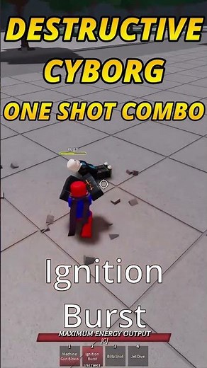 Destructive Cyborg One Shot Combo [Strongest Battlegrounds]