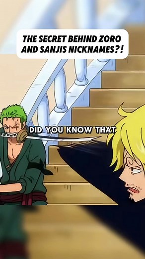 The Secret Behind Zoro And Sanji's Nickname! #onepiece #onepiecefan #onepieceanime #fblifestyle | Nelven Villamor