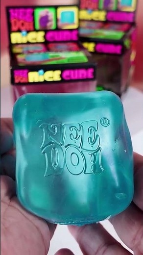 This squishy Needoh Nice Cube is oddly satisfying! | Review of Schylling NeeDoh Nice Cube - Sensory