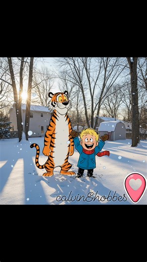 One winter afternoon a boy named Calvin and his best friend Hobbes the tiger stood in their backyard surrounded by soft white snow Calvin had a wild idea to build the greatest snowman army the world had ever seen Hobbes watched with his calm grin as Calvin rolled huge snowballs across the yard and stacked them high Calvin imagined the snowmen as brave soldiers ready for battle against the neighborhood bullies while Hobbes simply shook his head amused by Calvin’s endless imagination The day passe