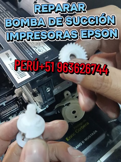 Por qué mi impresora Epson no succiona tinta — cambiar polea de bomba