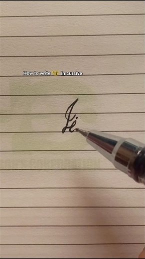 How to write "Ii" in cursive #handwriting #foryou #shortsfeed #tanding