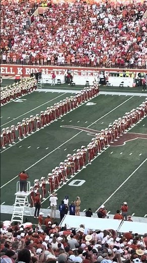 University of Texas band plays “Texas Fight” before Ohio State Game at DKR - Sept 12, 2026 in Austin
