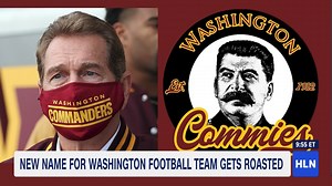208K views · 2.8K reactions | Imagine spending 2+ years working on a complete rebrand of a Billion-dollar professional sports team. The reveal has to be a fool-proof, crowd pleasing, touchdown of a choice, right?! Well, about that... Jeanne Moos presents to you, the Washington Commanders. What could possibly go wrong with that name? 藍 | Morning Express with Robin Meade | Facebook