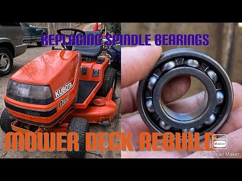 Fixing A Kubota Diesel Mower T1600 Deck Rebuild And Service
